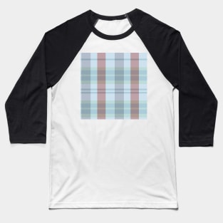 Spring Aesthetic Evander 2 Hand Drawn Textured Plaid Pattern Baseball T-Shirt